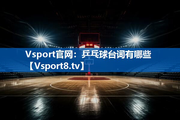 Vsport官网：乒乓球台词有哪些